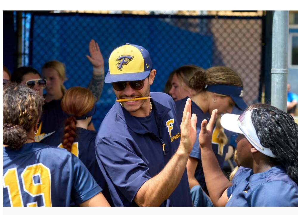 Coach Z celebrating
