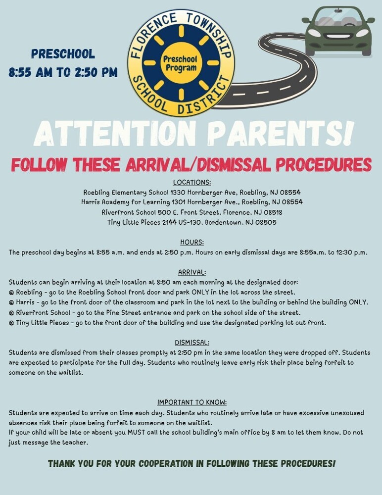 prek drop off directions