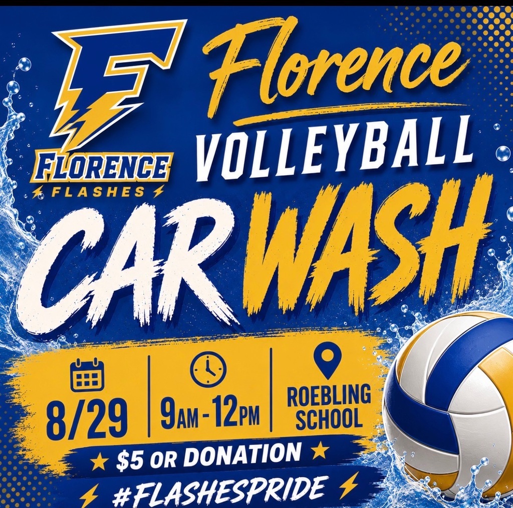 Volleyball car wash $5 each car August 29th at Roebling School from 9 am to 12 noon