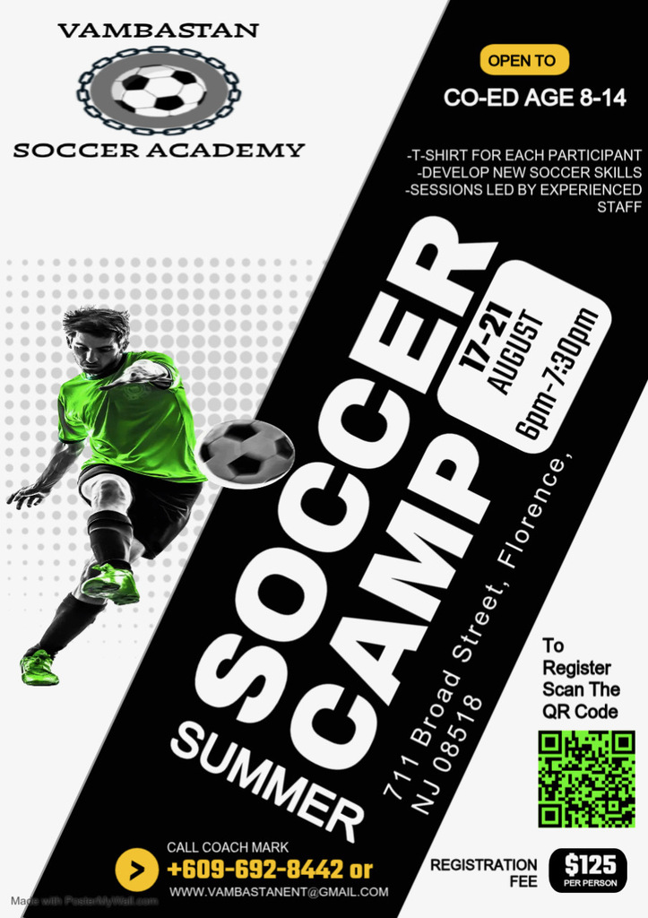 soccer camp for ages 8-14 