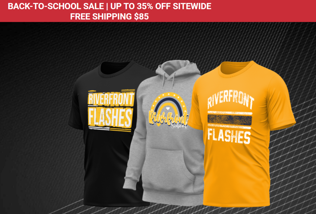 Pic of Riverfront School spiritwear for sale