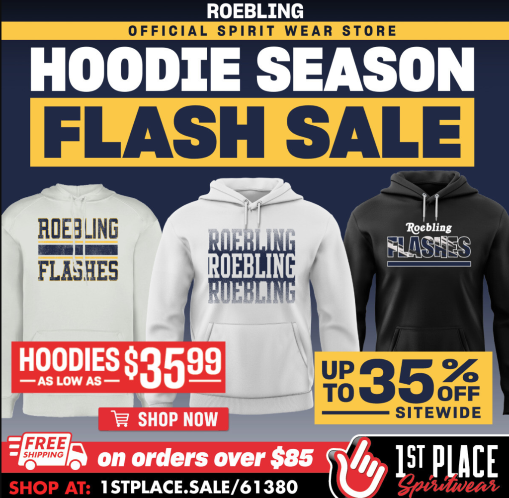 Roebling spiritwear for sale - 35% off sitewide