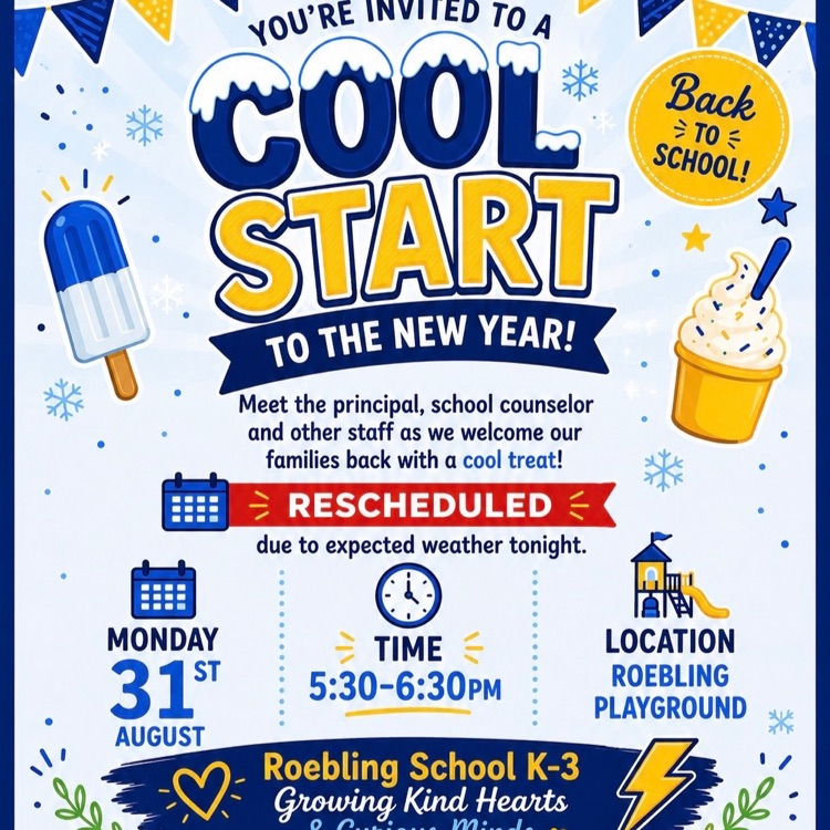 Picture of flyer for cold start to new year being moved to Monday, August 31