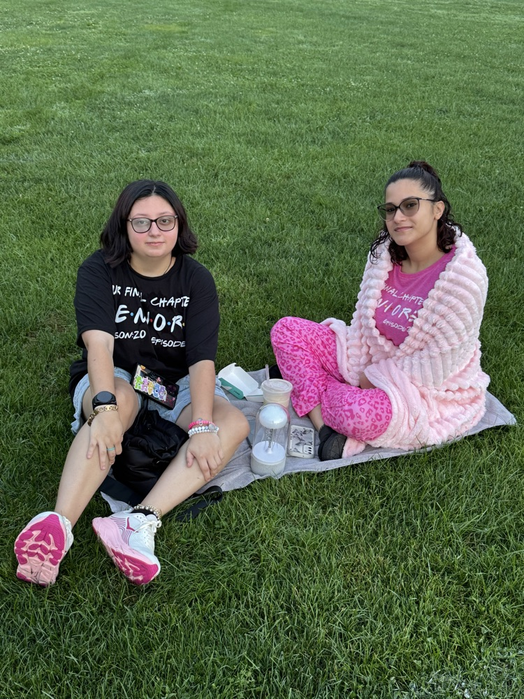 Picture of two girls sitting down