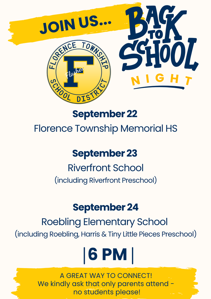 flyer about back to school night
