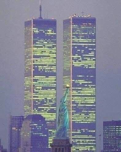 A picture of the twin towers