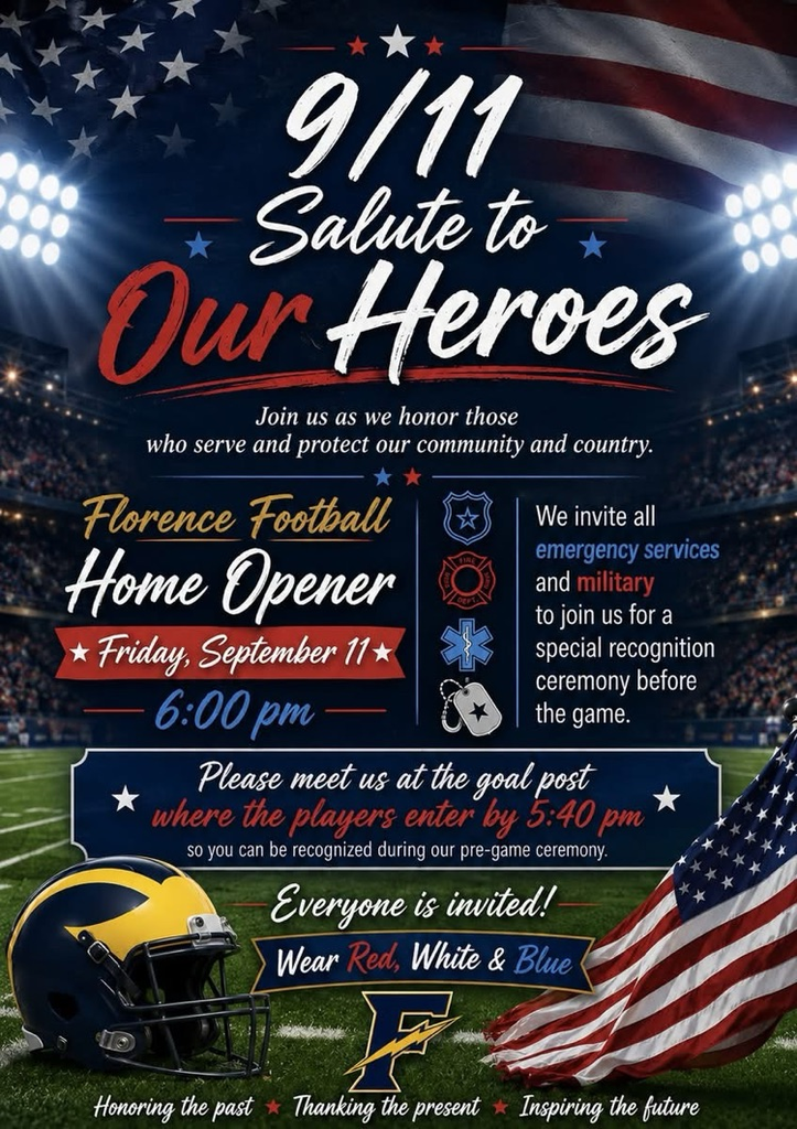 A flyer announcing the September 11 home football game