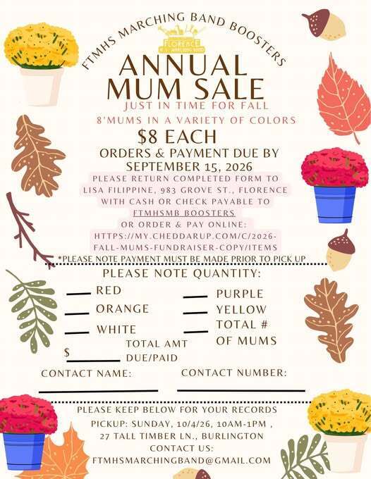 Mum Sale Flyer