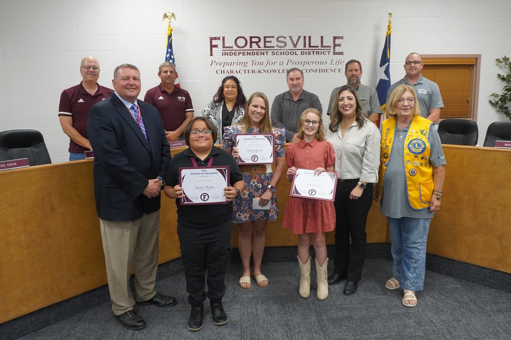 board of trustees, students and school administrators