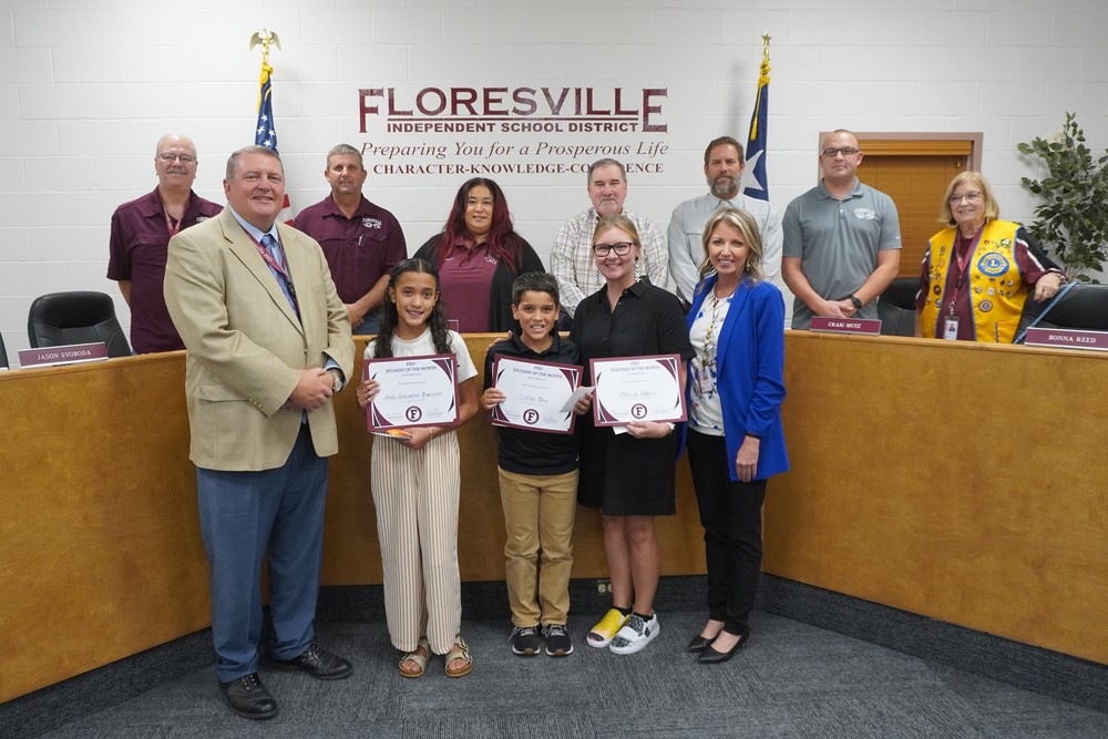board of trustees, students and school administrators