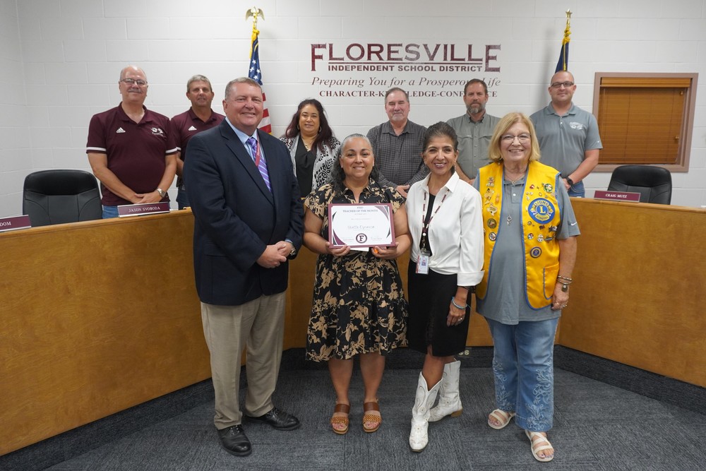 board of trustees and teacher of the month