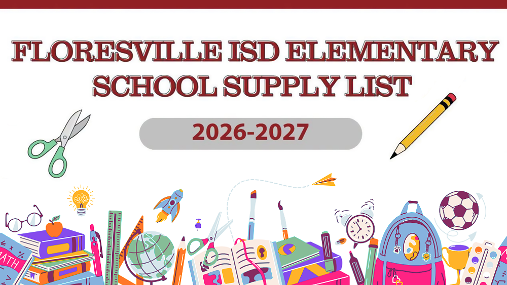 2027-2026 FISD Elementary School Supply List