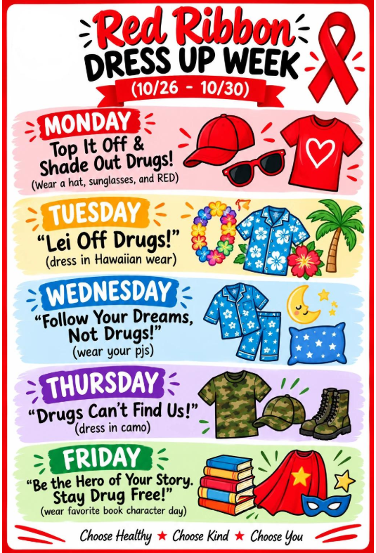Red Ribbon Dress Up Week at ECC