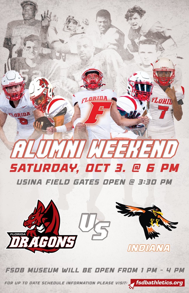 FSDB Alumni Weekend Poster, Saturday, October 3, 2026