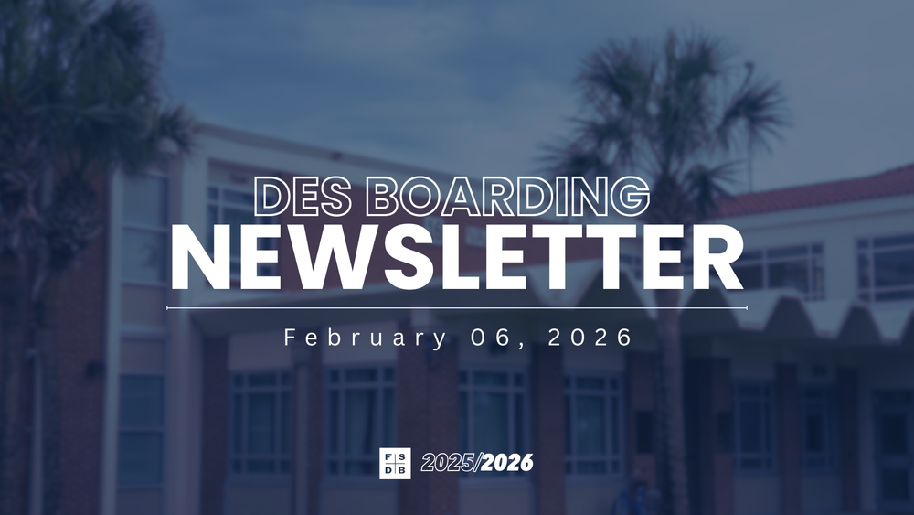 DES Boarding Newsletter Thumbnail: February, 6, 2026