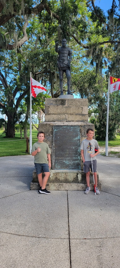 Two BMS students at the Founder's Day Celebration.