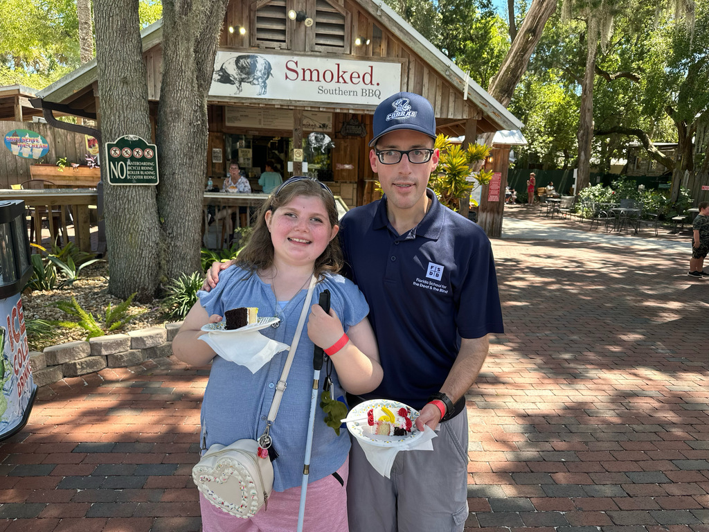 Hadley and Mr. Ferguson at the Founder's Day Celebration