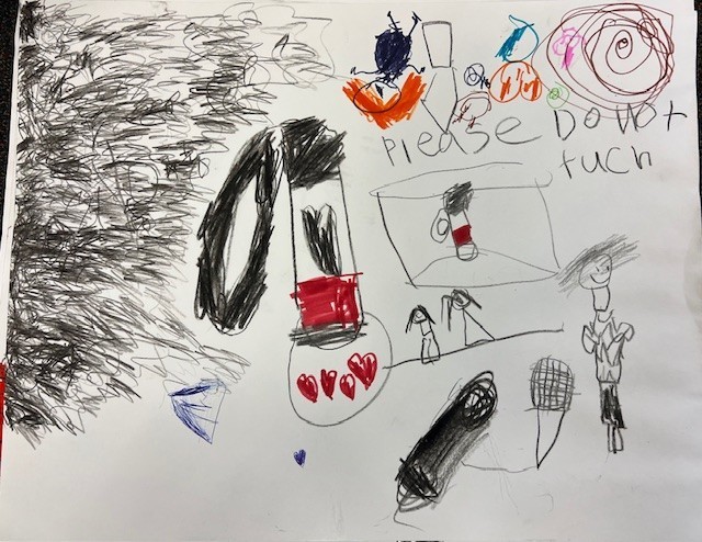 Poster with drawings for White Cane Day.