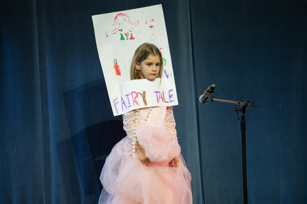 A student dressed as a fairy tale. 