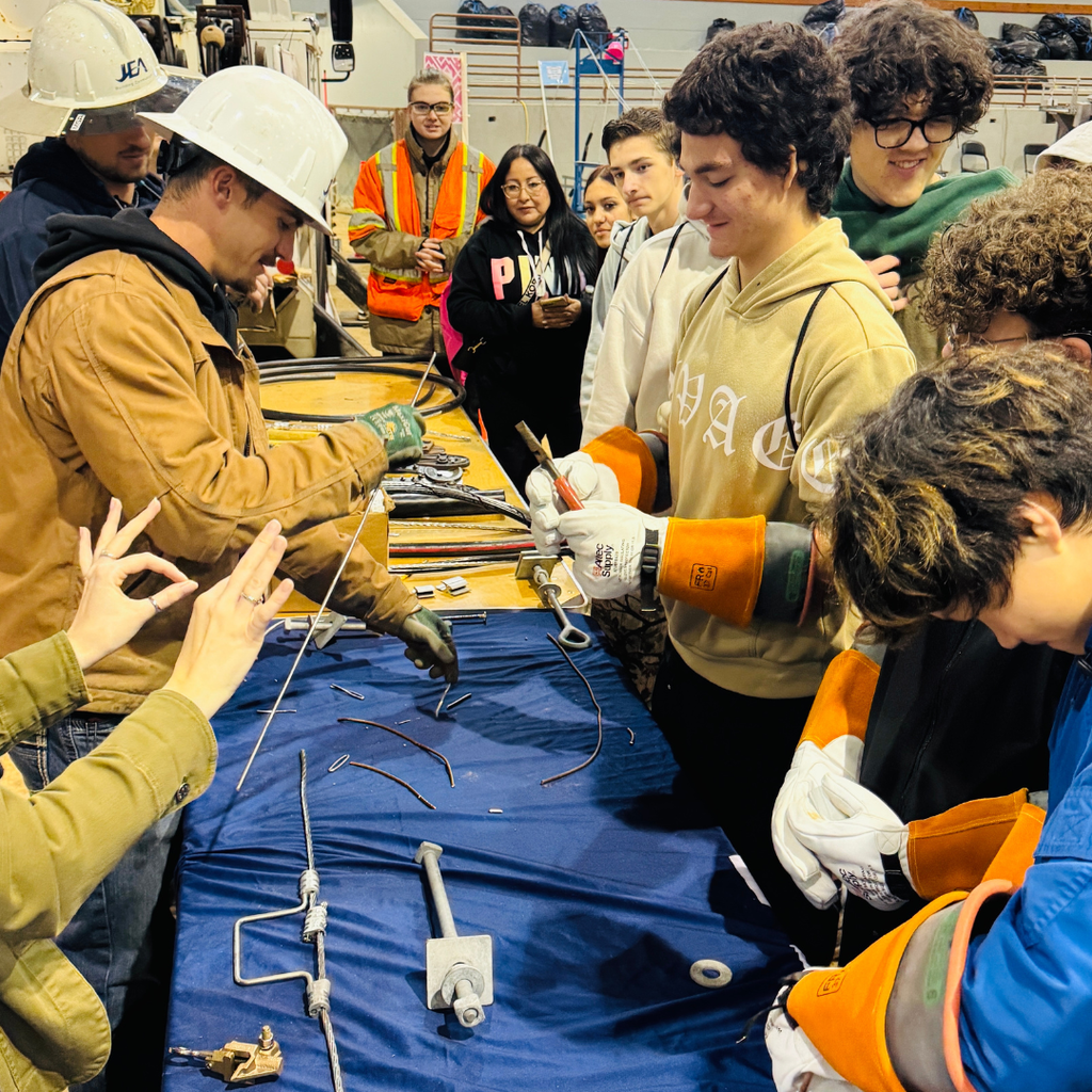 FSDB students watching and learning new skills. 