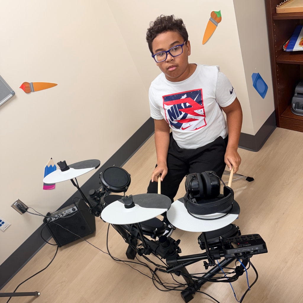 Student plays the dorms inside the dorms. 