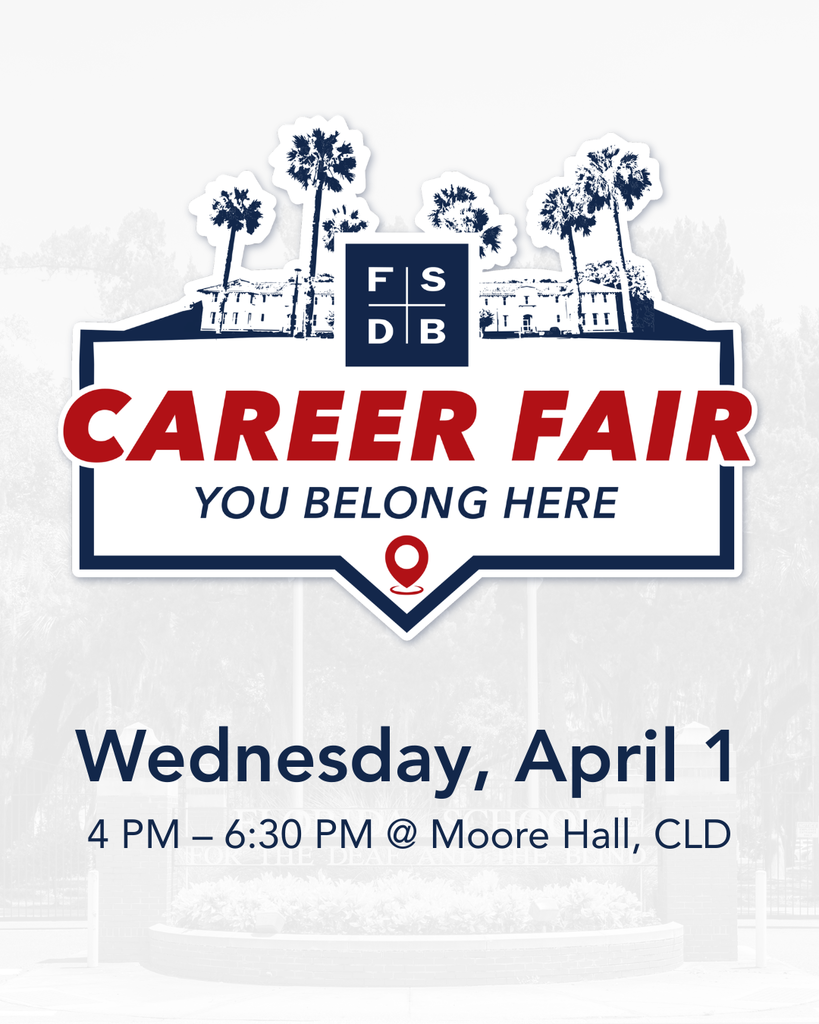 FSDB Career Fair, Wednesday, April 1, 4-6:30 PM at Moore Hall, CLD