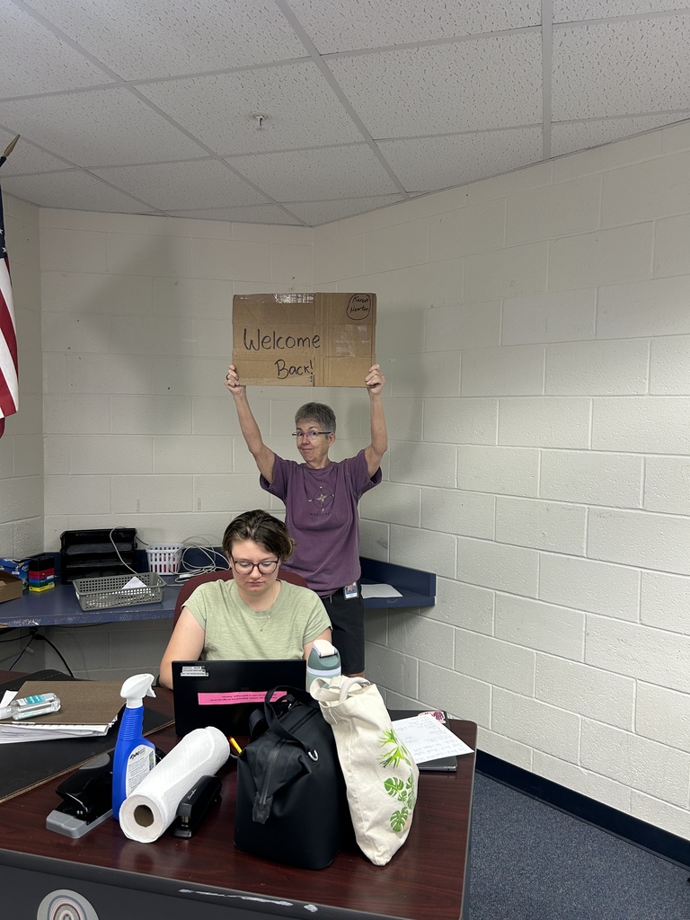Welcome back sign 1