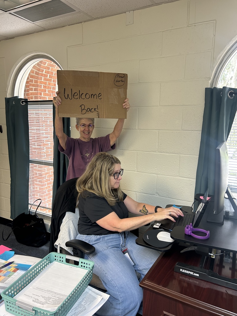 Welcome back sign 5