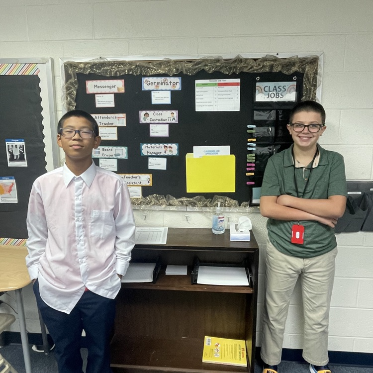 two students dressed for success