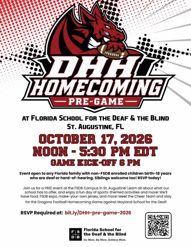 DHH Homecoming Pre-Game Event at FSDB on October 17 from12-5:30 PM
