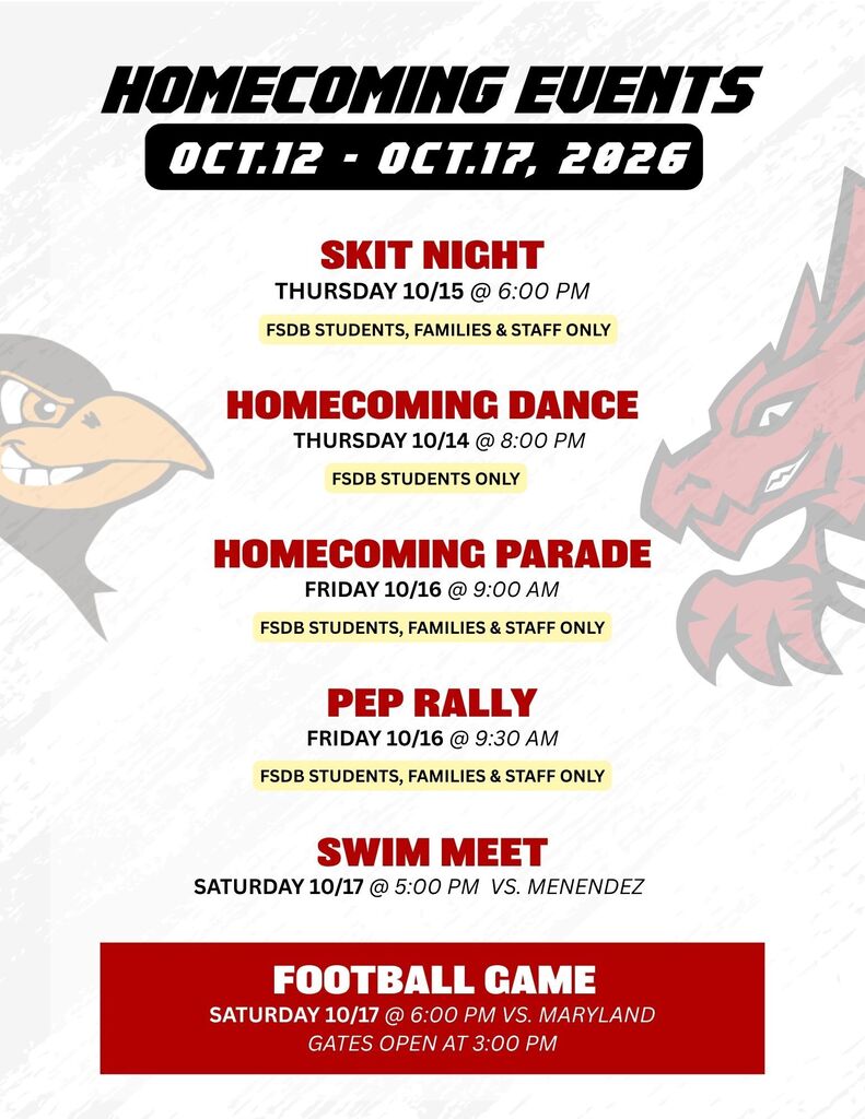 DHS Homecoming Events Flyer