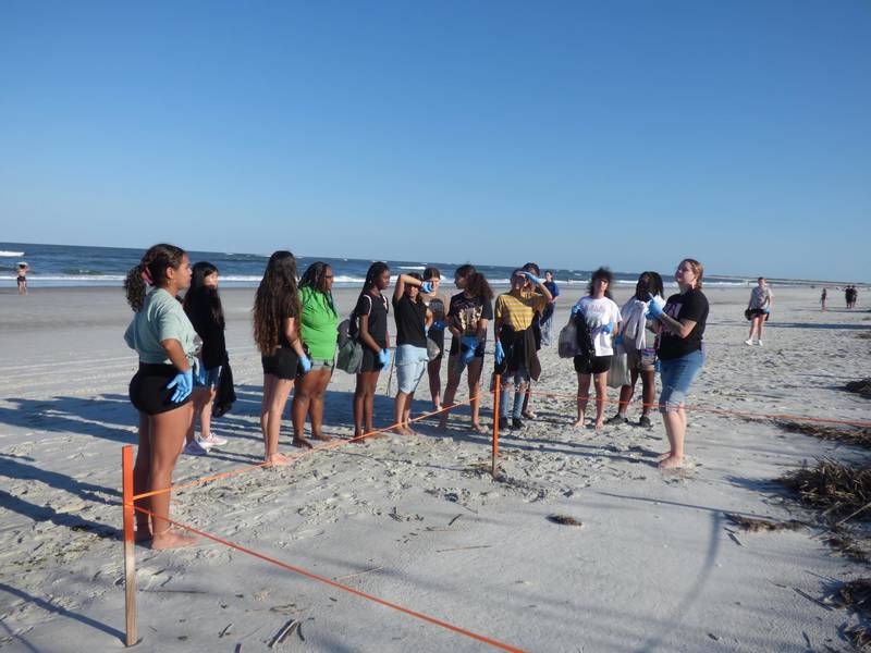 Girls on Vilano Beach.