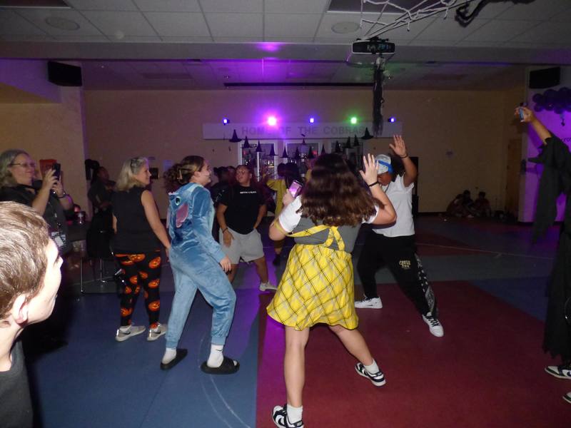 Dancing in Copeland Lobby.