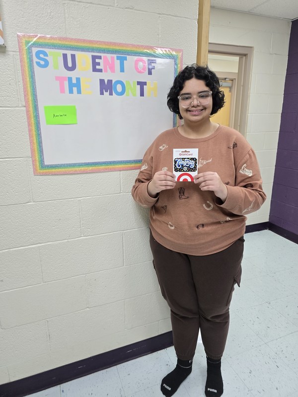 Student of the  Month: Anabelle V.