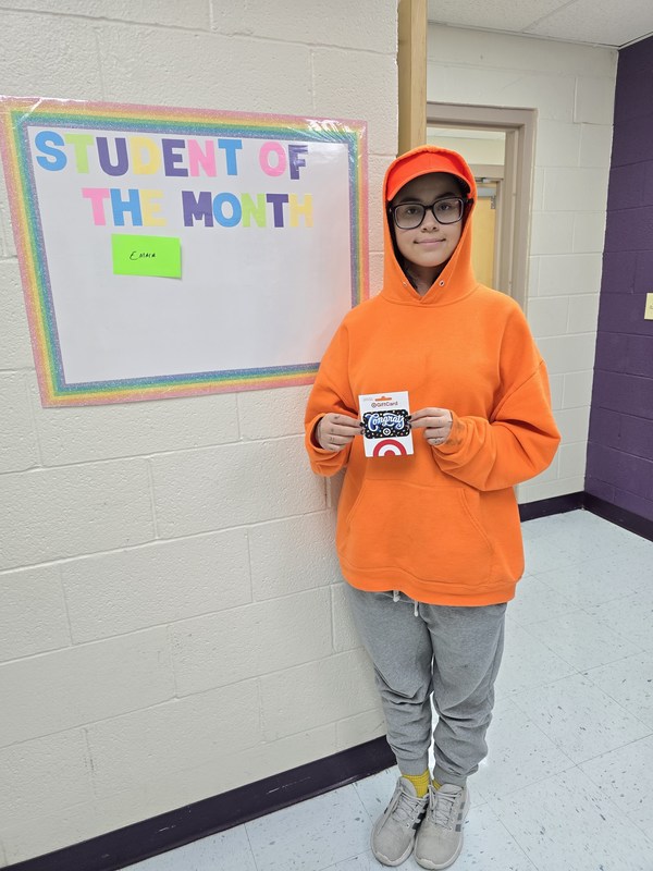 Student of the  Month: Emma S.