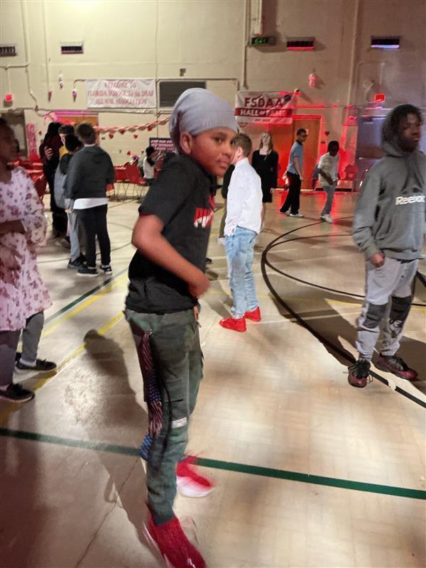 Student at Valentine's Day Dance