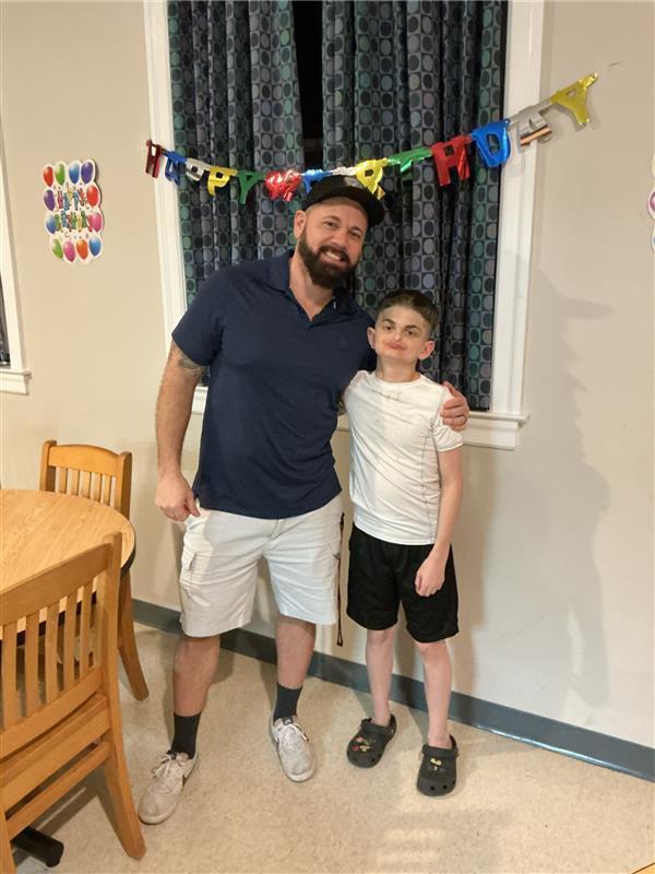 Dorm staff and student.