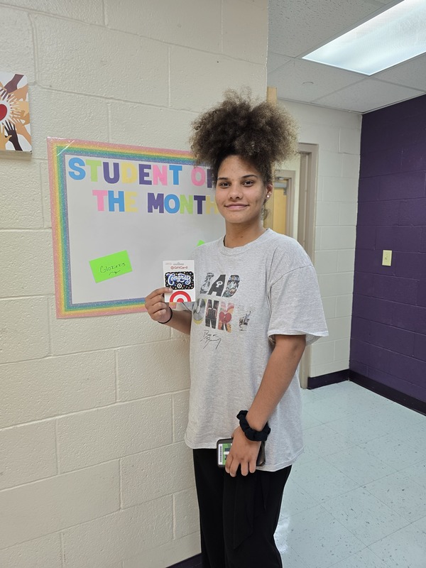 Glorieris MP, Student of the Month