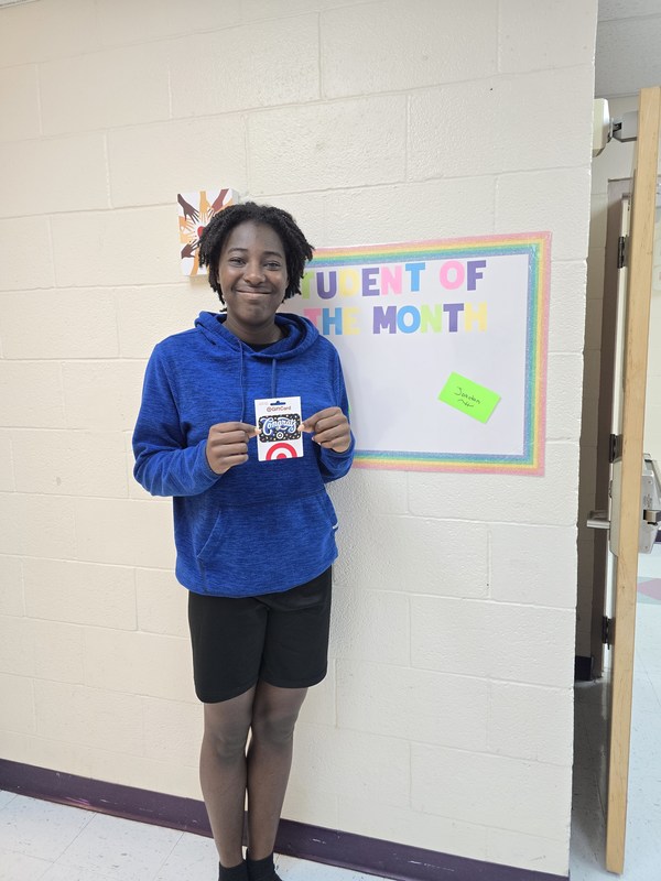 Jordan S., Student of the Month