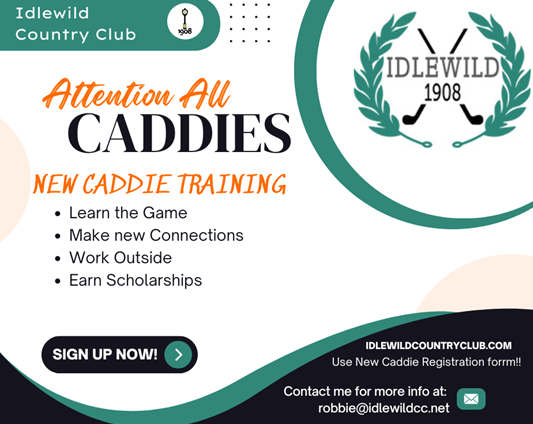 Caddie registration opportunity