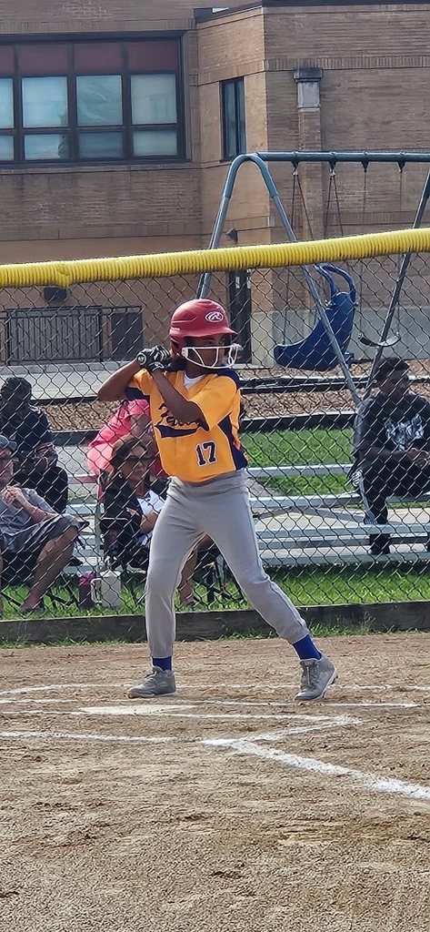 girl at bat softball 