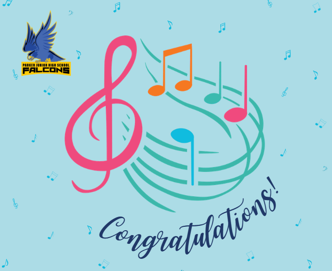 Music notes and a wish of congratulations
