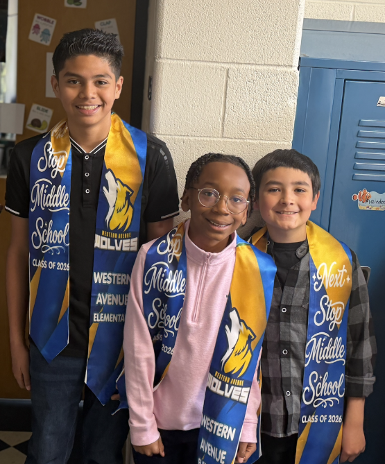 kids wearing a stole