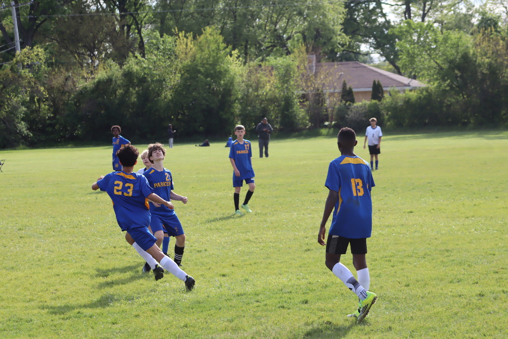 kids playing soccer 
