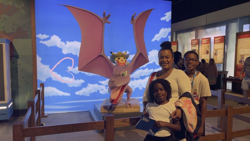 kids at the pokemon exhibit