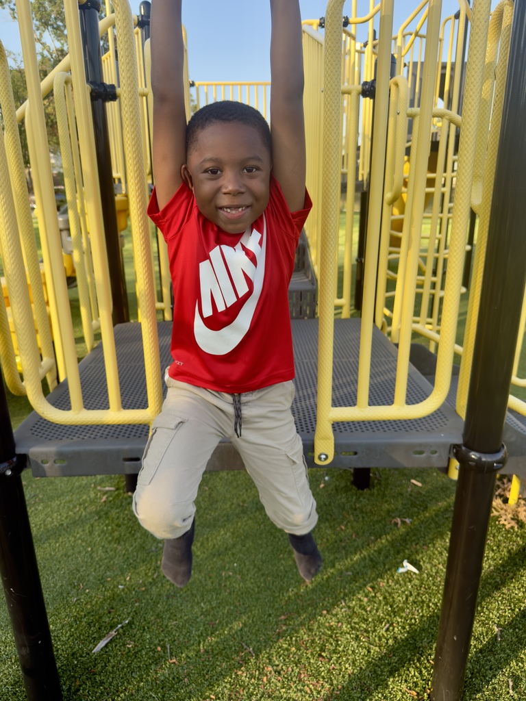 Student on monkey bars