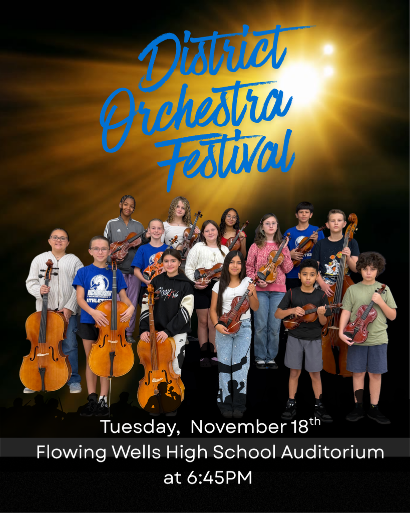The District Orchestra Festival will be performed tonight at the FWHS in the Auditorium at 6:45pm.