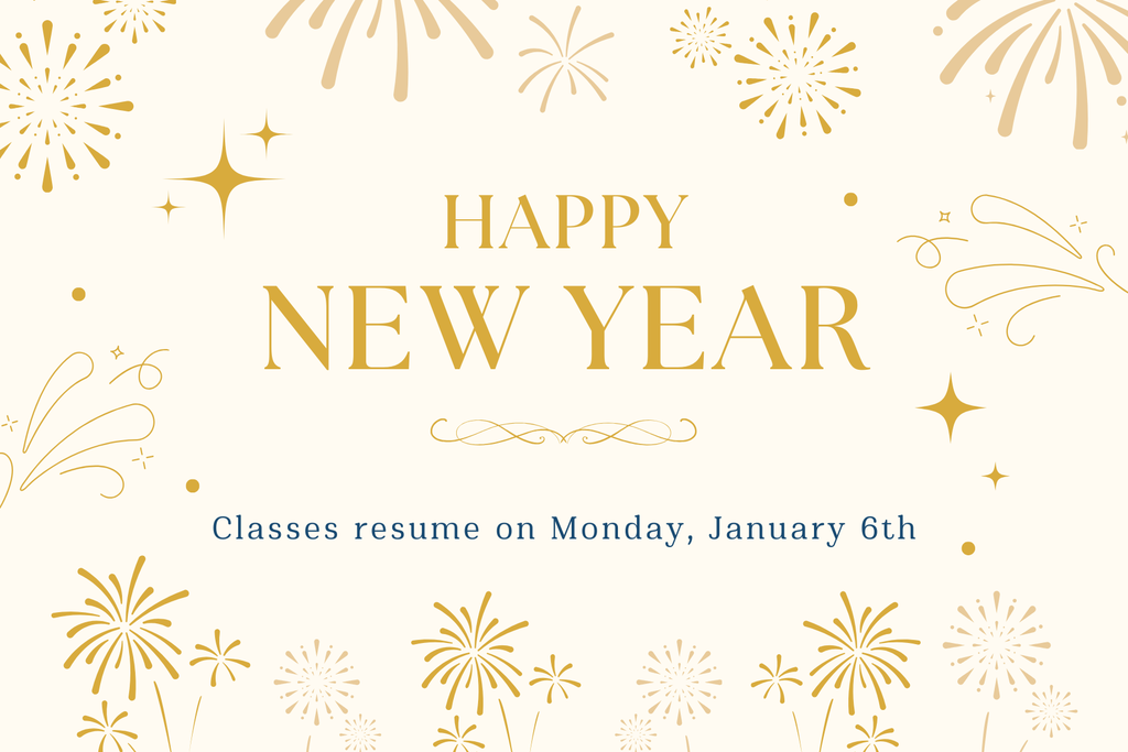 Gold Festive Happy New Year Card