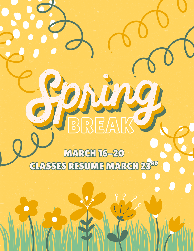 Orange floral spring sale flyer