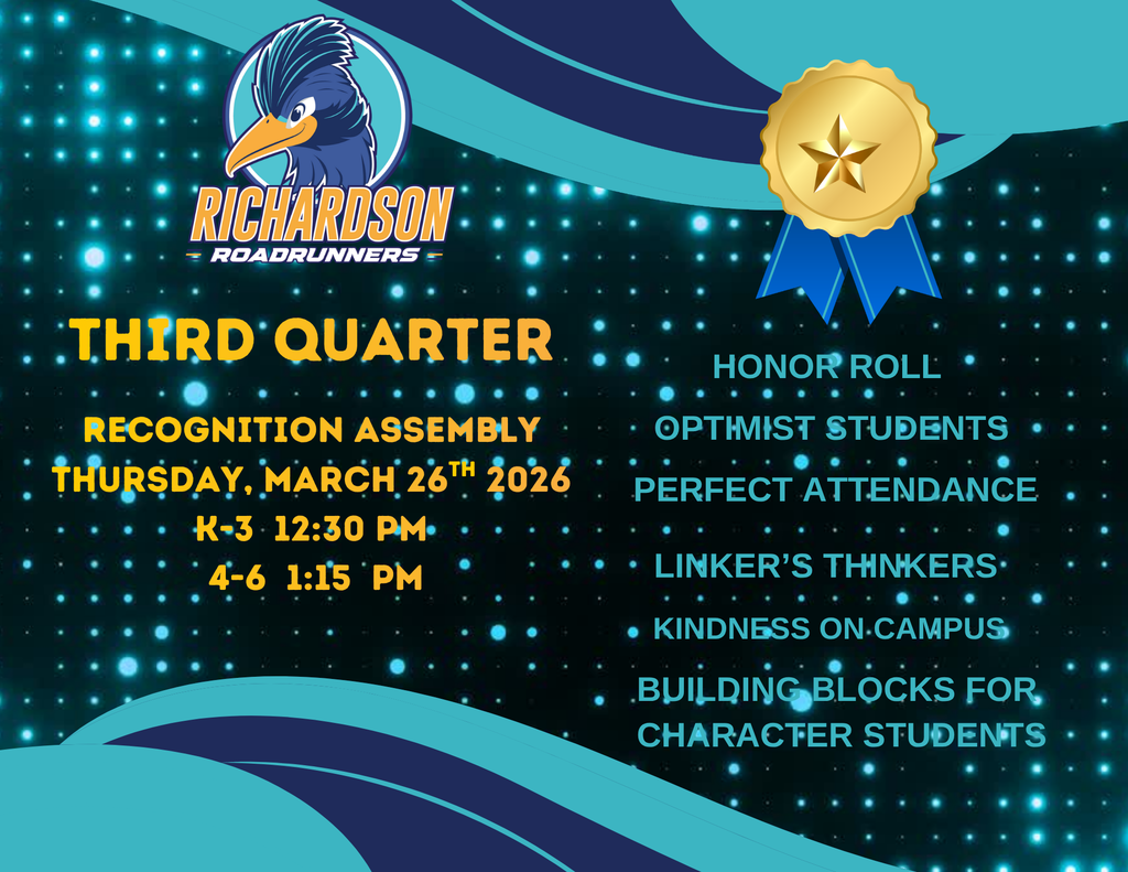 3rd Quarter Recognition Assembly Thursday